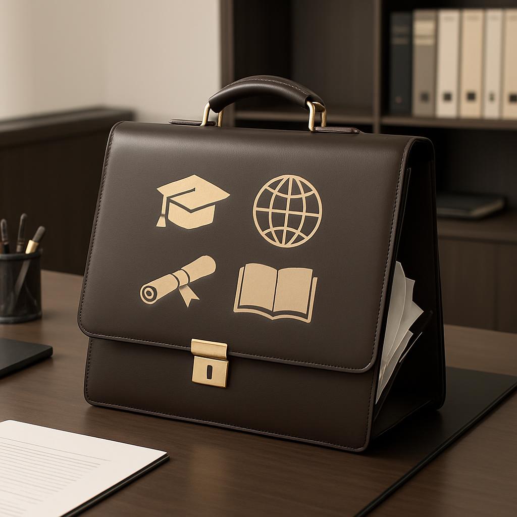 beberapa buku dan benda satuan terlarang berada di atas meja, sementara bindermendowea mendowea mengisi rak laci.